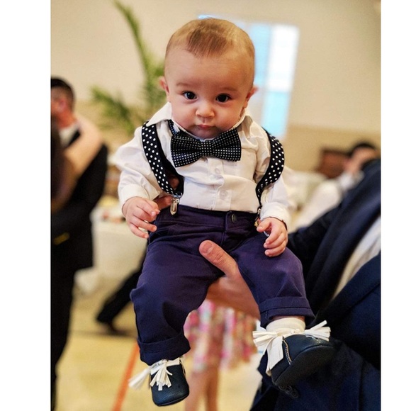 SUSPENDERS AND CLIP ON BOW TIE - Picture 3 of 4